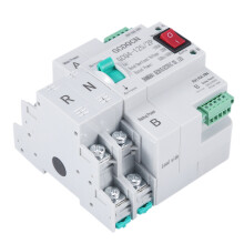 Dual-Power Automatische Omschakelaar 2P 100A Huishoudelijke 35Mm Railinstallatie