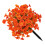 Realistic Morning Glory Flower Artificial Green Plant-Orange 1