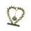 Hanging Crystal Ball with Metal Wreath Stand Base for-E 1