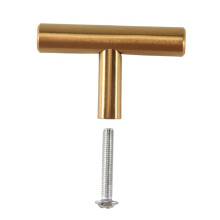 50mm Long Single Hole Cabinet Knobs and Pulls Door Cupboards Drawers Bedroom Furniture Handles Brushed ,20 Pack,Gold
