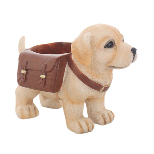 Dog Shaped Herbs Flower Pot Container Labrador Design With