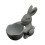 Easters Bunnies Candy Dish,Easters Serving Dish Bunnies-Grey 1