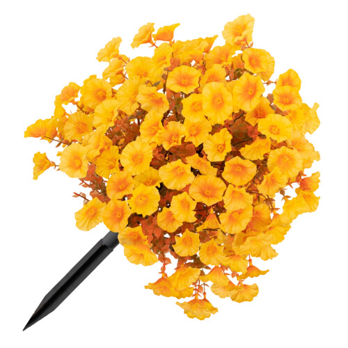 Künstlicher Prunkwinden-Blumenstecker, realistische-Gelb