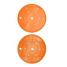 Pack Of 4 Plastic Flower Pot Drainage Inserts For-orang  color