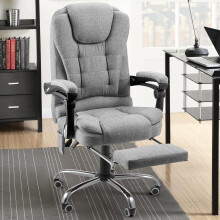 Office Chair with Footrest & Massage Function, Desk Chairs For Home With Back Support