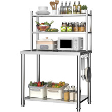 Stainless Steel 2-Layer Top Shelf Table