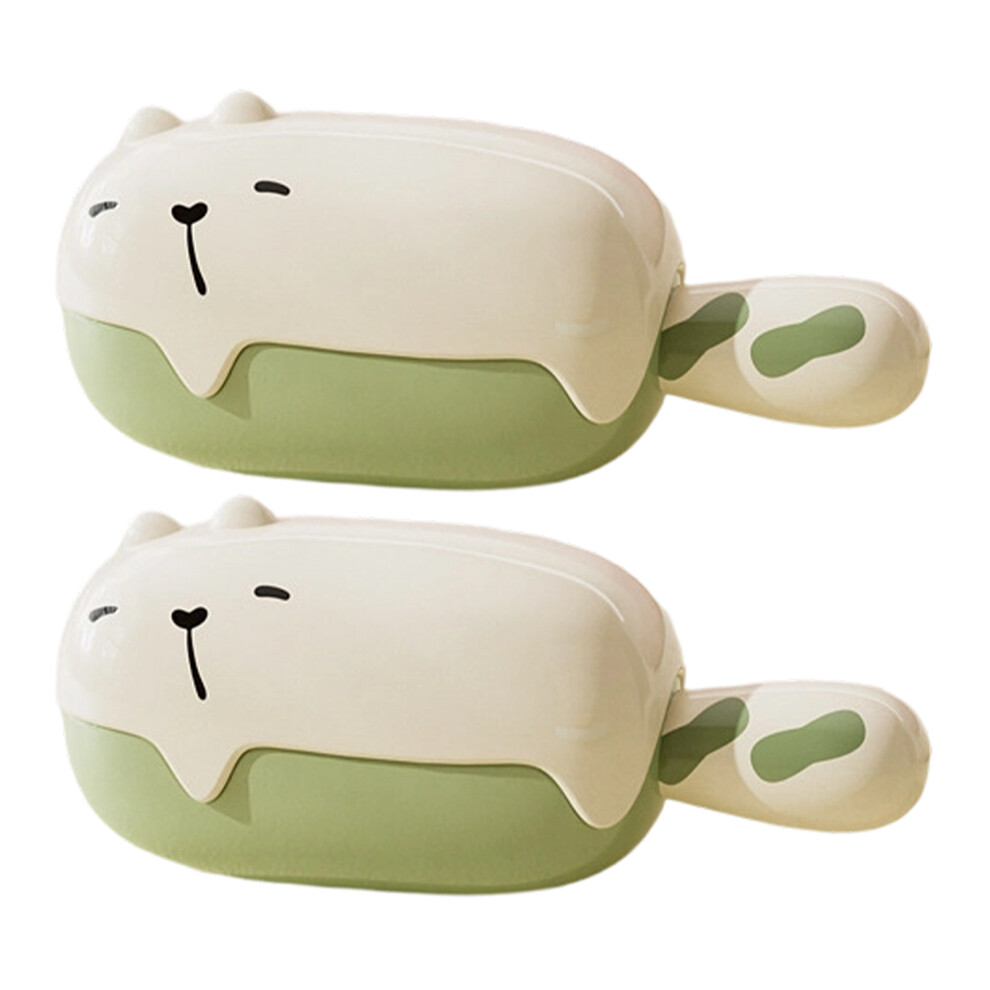 Unisex Green Portable Sticky Roller For Removing Pet Hair And Dust