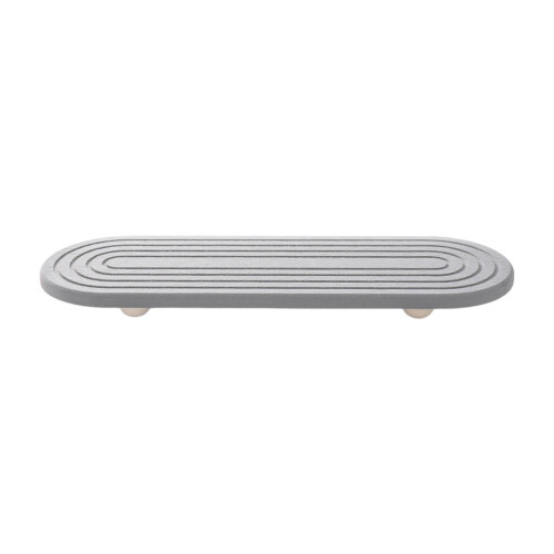 Multipurpose Wood Diatomite Drainage Tray Prevents-1medium gray