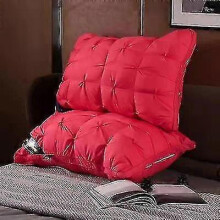 (Red) Luxury Hotel Quality Soft And Fluffy Pillows Relieve Neck Pain And Adjustable Ergonomics