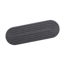 Plateau en bois naturel de tasse de brosse à dents de-Gris foncé