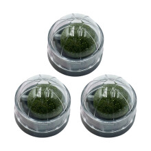 3Pieces Cats Teeth Care Entertaining Toy CatMint Balls-Gray