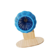 Natuurlijk ogende rieten vogelhuis decoratieve-Blauw