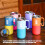 Moderner 600-ml-Thermobecher aus Edelstahl mit Griff-blau rot 3