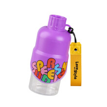 Leak Proof Pet Watering Bottle With Foldable Design For-Purple