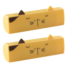 2Pcs Foldable Lint Roller Hair Cleaner For Home Office-Yellow