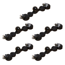 Fashionable DIY Sewing Button Featuring Elegant Qipao-Black