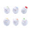 6 stuks hars katten beeldjes mini katten standbeelden 1