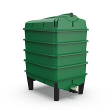Compostiera per vermi Tiger Wormery a 4 vassoi da 62 litri, sistema di compostaggio ecologico per rifiuti alimentari da giardino.