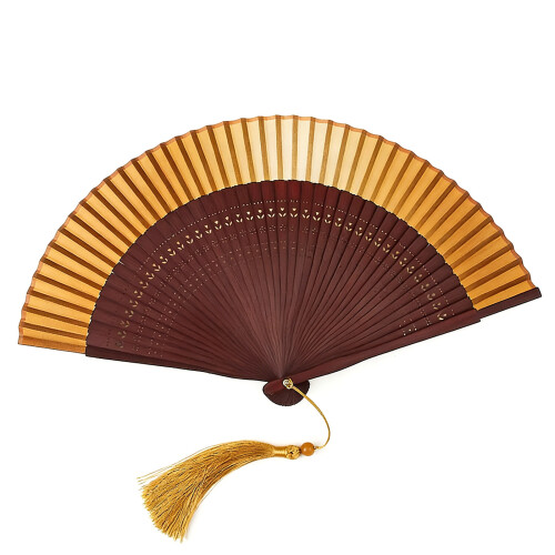 Elegant Gradient Folding Fan For Classical-Gradient golden colo