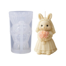 Wedding Rabbit Silicone Candle Molds for Resin Casting Candle