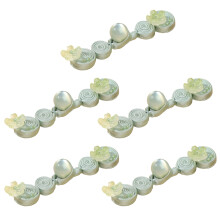 Delicate Chinese Traditional Button With Floral-light green