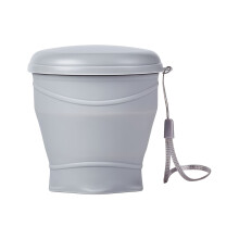 Miniatur-faltbarer Wasserbehälter, 260 ml, hitzebeständiger-grau