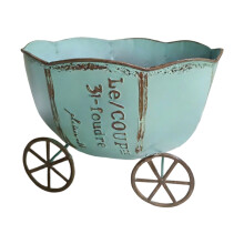Decoratieve creatieve retro ijzeren bloempot Handige-mintgroen