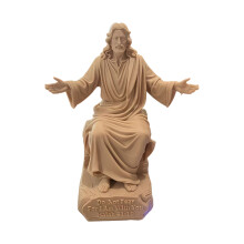 Sitzende Jesus-Christus-Statue mit „I Am With You-SMAL1