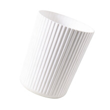 Poubelle en plastique de conteneur de déchets avec le-Blanc