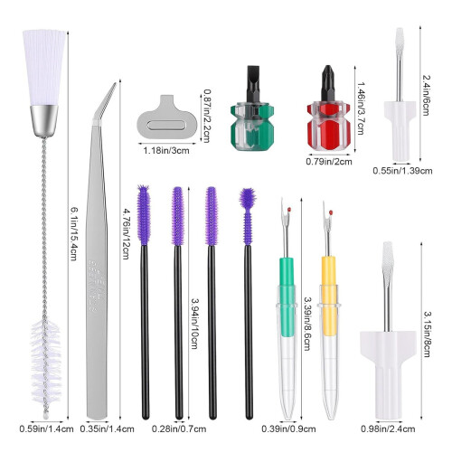 17 Piece Portable Sewing Machine Maintenance Set With Storage 2