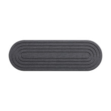 Natural Wooden Diatomite Toothbrush Cup Tray Fast-Dark Gray