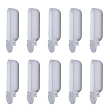 Bird Feeders Waterer Plastic Bird Bowl For Cage Bird Food-White