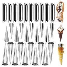 Edelstahl-Cannoli-Formen, antihaftbeschichtet, diagonal, 16er-Set