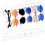 Wandmontierter Brillen-Organizer, transparentes 1
