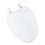 Thickened V Shape Toilet Seat Cover Soft Comfortable-White 1
