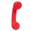 (Red) Wireless Retro HeadphoneTelephone Handset Receiver Bluetooth-compatible 2.0-Good 1