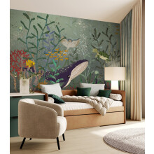 Superfresco Easy Under The Sea Blue Print To Order 3m x 2.8m Mural | Wallpaper Roll