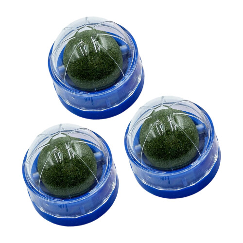 3Pack Katten Entertainment Catmint Speelgoed Roterende-Blauw