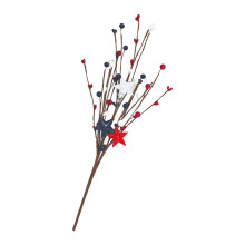 Realistic Faux Berries Branch Holiday Homes-star cuttings