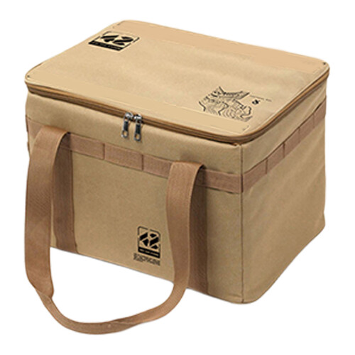 Utility-Tasche aus hochdichtem Stoff mit-L Khaki