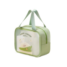 Sac de rangement pour articles de toilette de-Monocouche verte