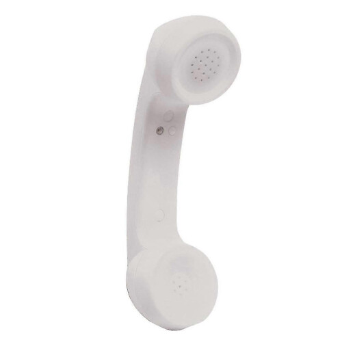 (White) Wireless Retro HeadphoneTelephone Handset Receiver Bluetooth-compatible 2.0-Good
