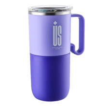 600ML Insulated Stainless Steel Travel Mug Coffee Cup-lavender