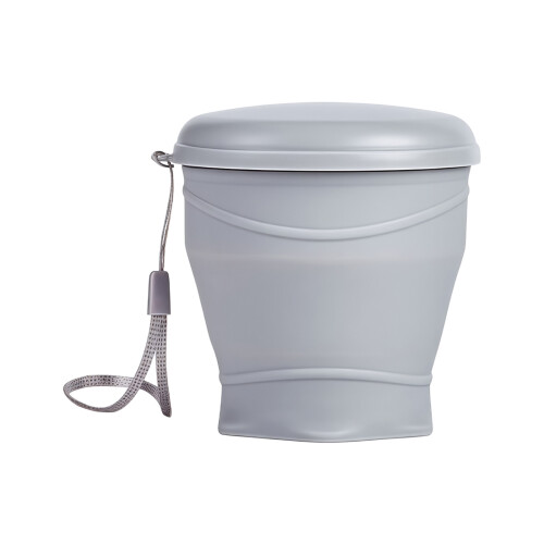 Zusammenklappbare Wasserflasche, 260 ml, praktischer-grau