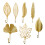 Pack Of 7 Decorative Iron Leaf Wall Hooks Hat Hanger Space 1