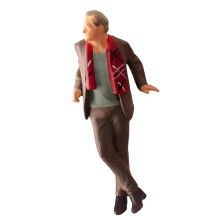 1:64 Hand Painted Resin Figures Miniature People for Dioramas-D