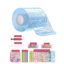 (Blue) 2023 New Nano Tape Bubble Kit For Kids With Air Pump, Nano Double Sided Adhesive Gel Grip Traceless Tape, Nano Magic Tape Bubbles