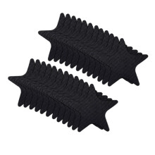 Star Shape Anti Slip Shower Sticker Safety-Black 24 pieces