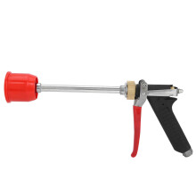 Pistola pulverizadora agrícola de acero inoxidable con mango ergonómico para una amplia gama de aplicaciones.