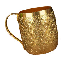 Durable Tin Aluminum Alloy Thai Themed Cup Ideal For Iced-gold